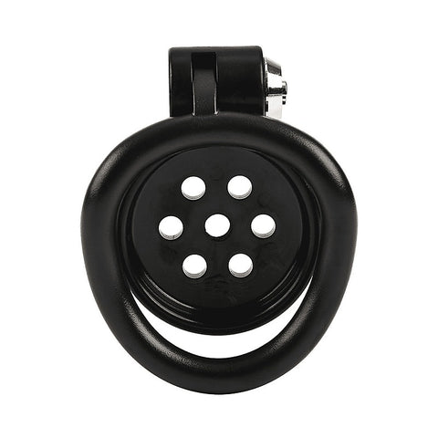 Flat Male Chastity Device Black by Love In Leather - Male Chastity