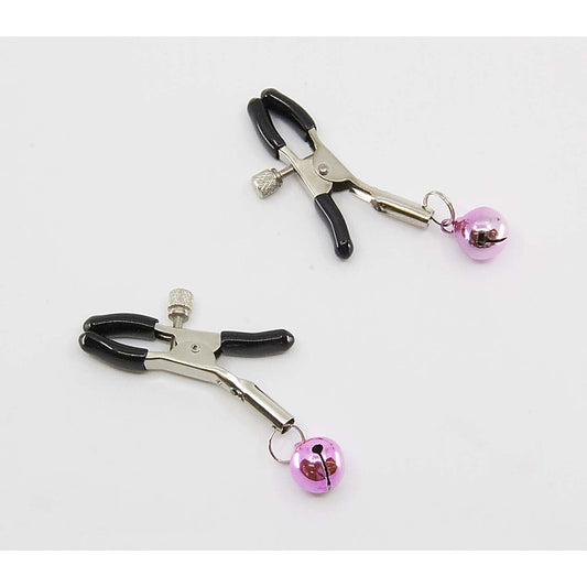 Womens Bells Nipple Clamps by Love In Leather - Nipple and Clit Clamps