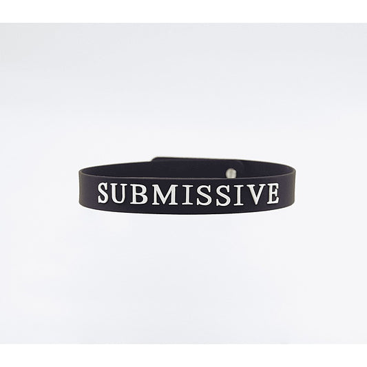 Silicone SUBMISSIVE BDSM Collar by Love In Leather - Collars and Leads