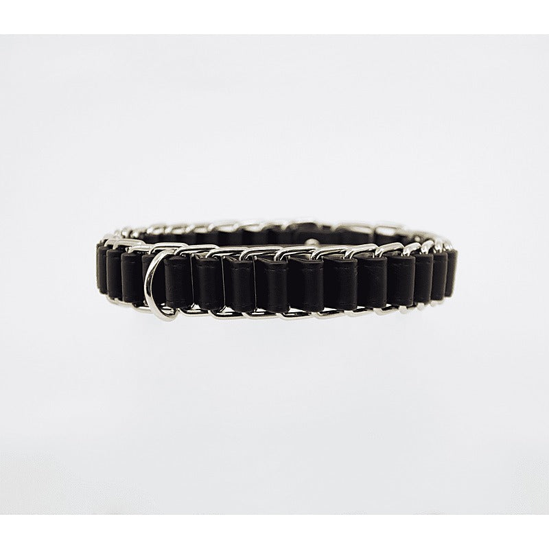 Chain Link Bondage Collar and Lead by Love In Leather - Collars and Leads