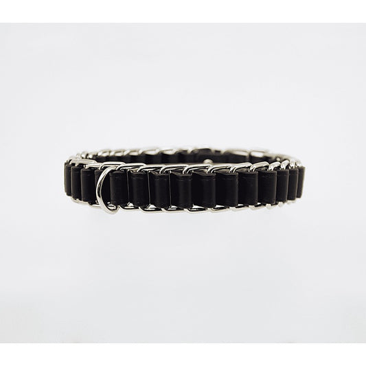 Chain Link Bondage Collar and Lead by Love In Leather - Collars and Leads