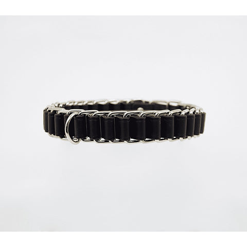 Chain Link Bondage Collar and Lead by Love In Leather - Collars and Leads
