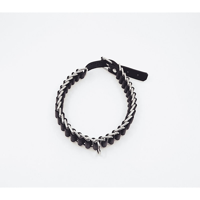 Chain Link Bondage Collar and Lead by Love In Leather - Collars and Leads