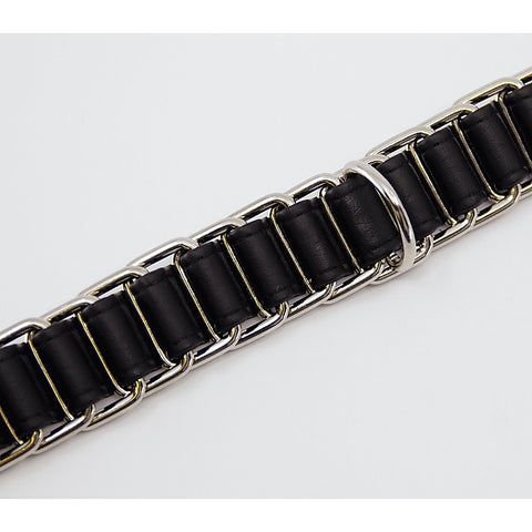 Chain Link Bondage Collar and Lead by Love In Leather - Collars and Leads