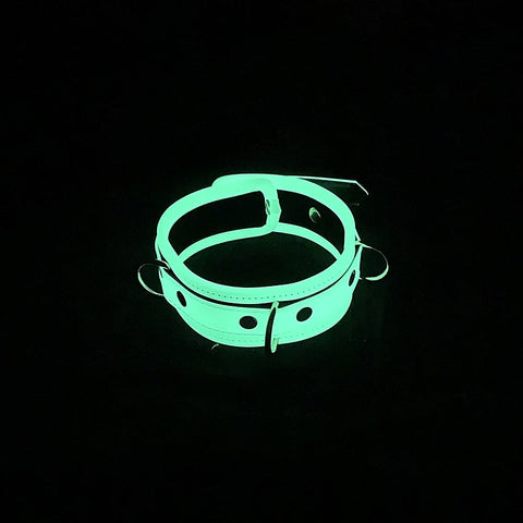 Glow in the Dark Collar & Lead Set by Love In Leather - Collars and Leads