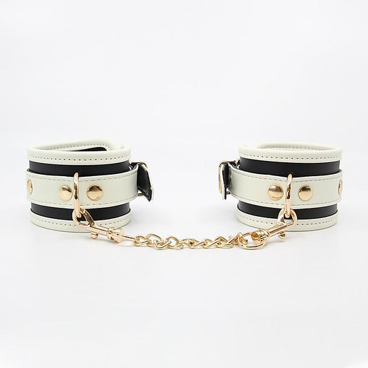 Glow In Dark Bondage Wrist Cuffs by Love In Leather - Cuffs And Restraints