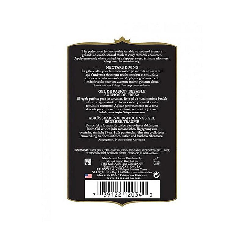 Kama Sutra Divine Nectars Strawberry Dreams - Water Based Lubes