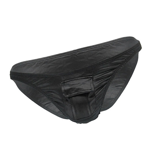 Mens Wet Look Front Pocket Underwear by Love In Leather - His Fetish