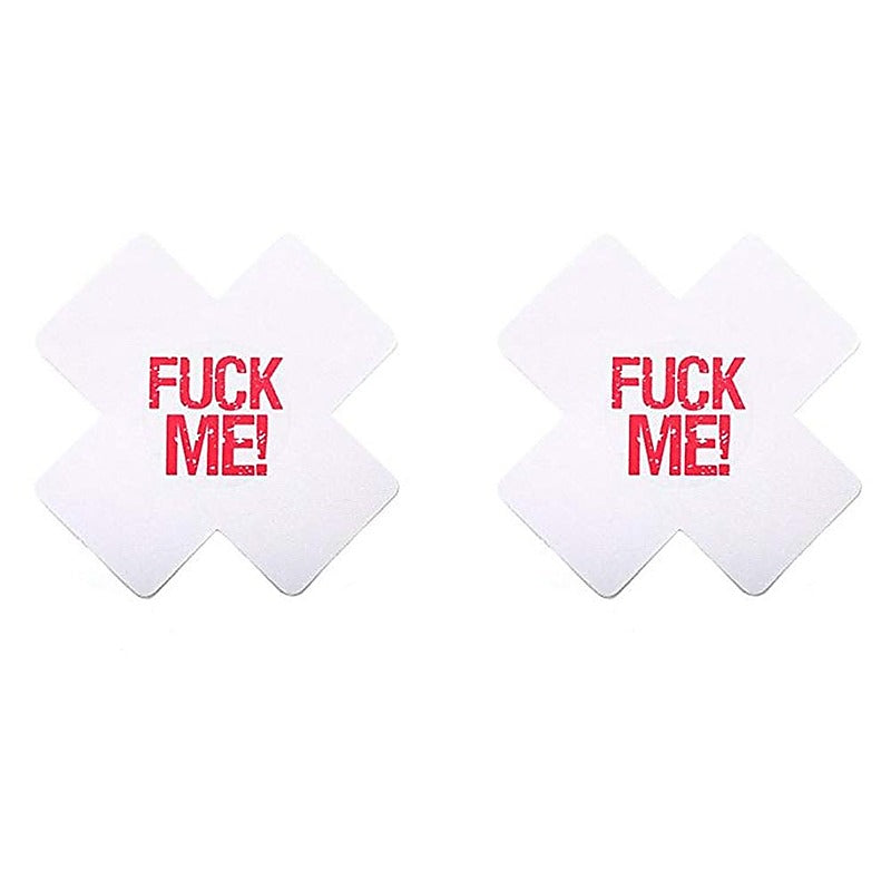 Sexy Fuck Me Nipple Pasties by Love In Leather - Breast and Nipple Toys