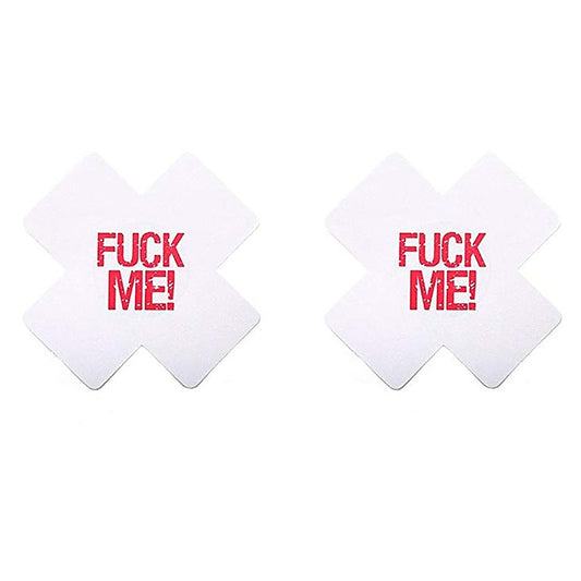 Sexy Fuck Me Nipple Pasties by Love In Leather - Breast and Nipple Toys