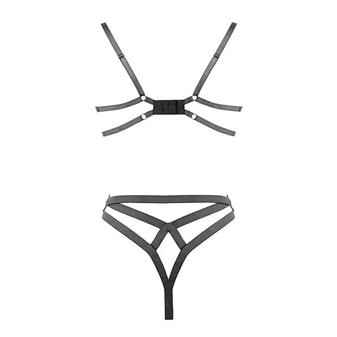 Premium Open Cup Bra With Cut Out Bust by Muse - Her Fetish