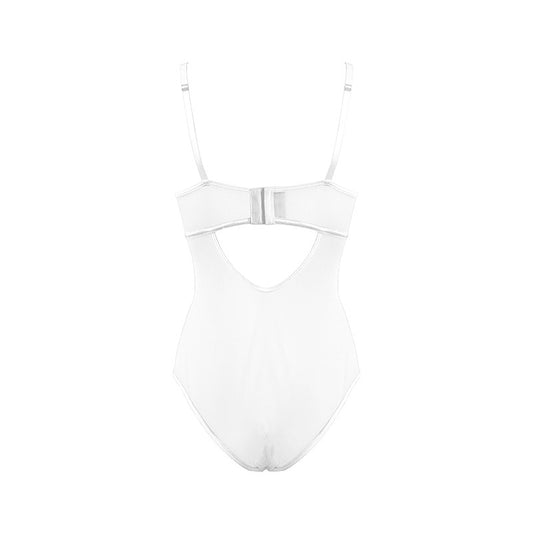 Lingerie BDSM Play Sexy Womens Bodysuit White by Muse - Her Fetish
