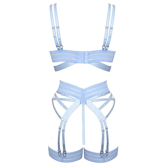Fetish Play Sexy Womens Lingerie Set Blue by Muse - Her Fetish