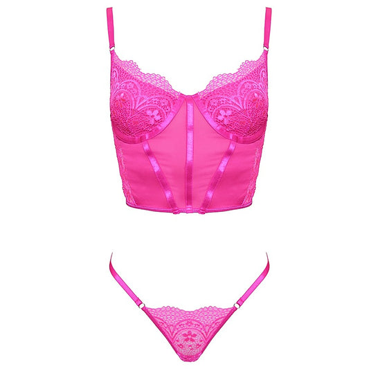 Lingerie 2 Piece Set Crop Top and G-String by Muse - Her Fetish
