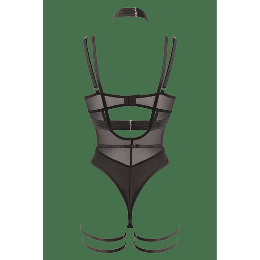 Lingerie 3 Piece Bodysuit With Elastic Brace Top By Muse - Her Fetish