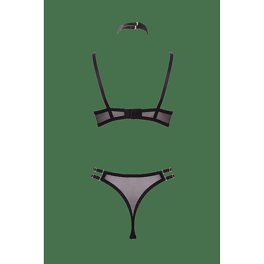 3 Piece Peek-a-Boo Bra and Panty Set by Muse Lingerie - Her Fetish