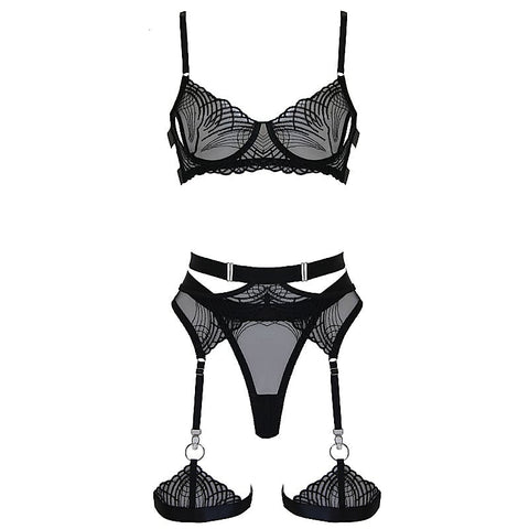 5-Piece Women's Bondage Lingerie Set by Muse - Her Fetish