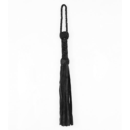 Long Suede Leather Flogger by Love In Leather - Whips And Crops