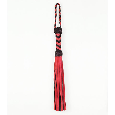 Long Suede Leather Flogger by Love In Leather - Whips And Crops