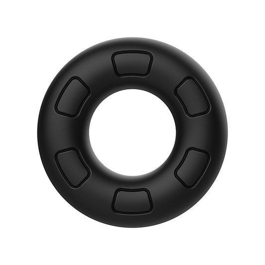 Playful Nero Liquid Silicone Thick Male C-Ring by Evolved - Stretchy Cock Rings
