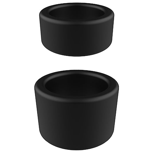 Nero Liquid Silicone 2 Pack Ball Stretcher Rings by Evolved - Ball Stretchers and Crushers
