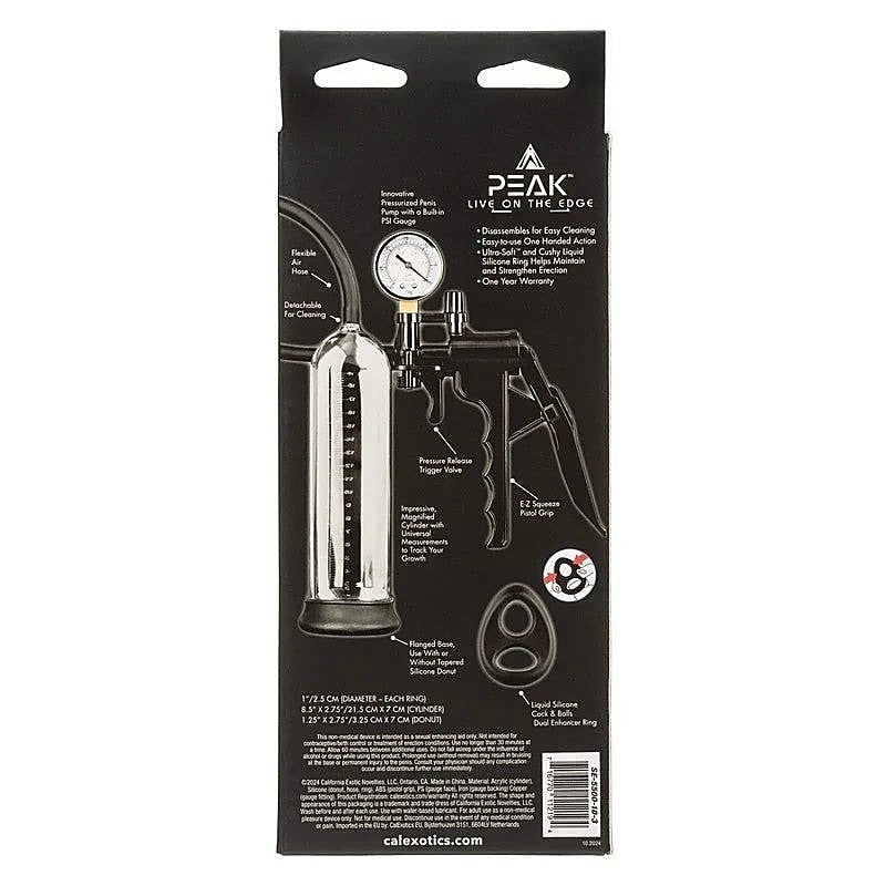 Peak Magnified Gauged Penis Pump System - Penis Pumps And Stretchers