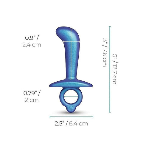 B Vibe Butties Thumb Silicone Prostate Plug with Finger Ring Control - Butt Plugs