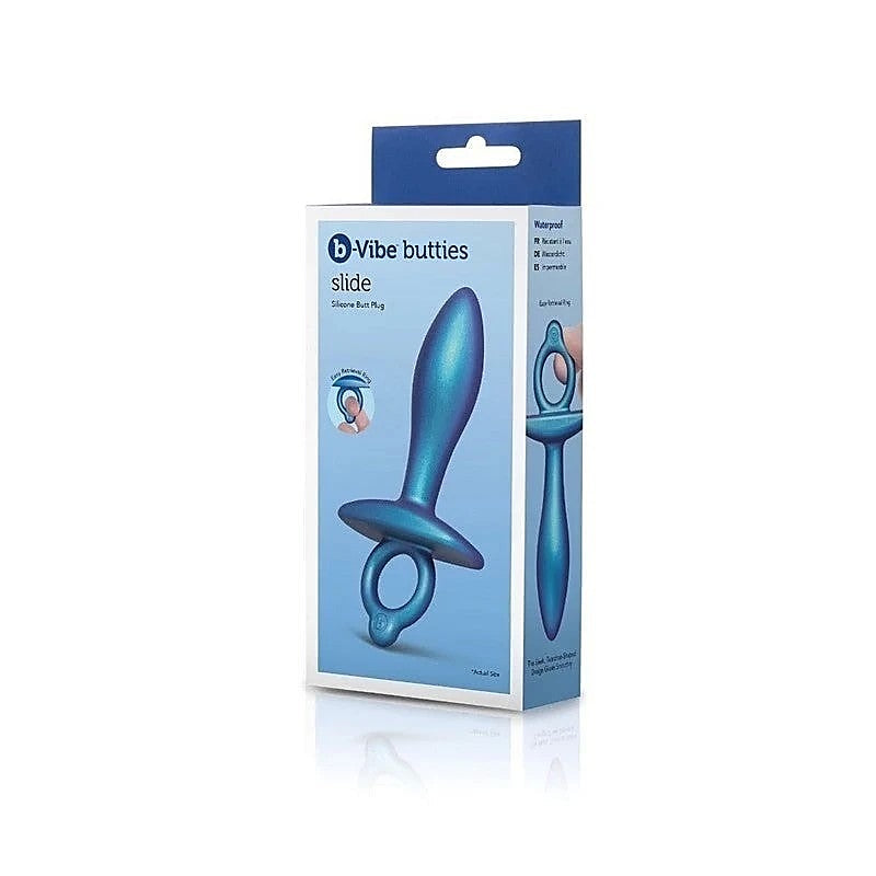 B Vibe Butties Slide Silicone Anal Plugs Sphere Shape Finger Ring - Butt Plugs