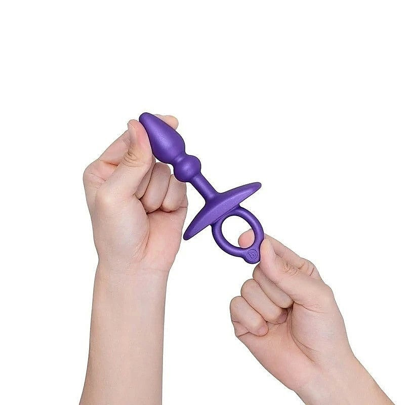 B Vibe Butties Dart Silicone Anal Plug with Sphere Tip and Bead - Butt Plugs