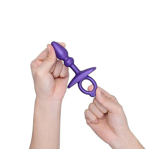 B Vibe Butties Dart Silicone Anal Plug with Sphere Tip and Bead - Butt Plugs