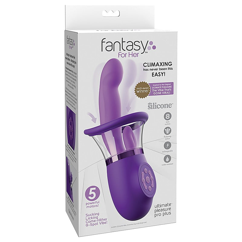 Pipedream Products Fantasy for Her Ultimate Pleasure Pro Plus Rabbit Vibrator - Rabbit Vibrators