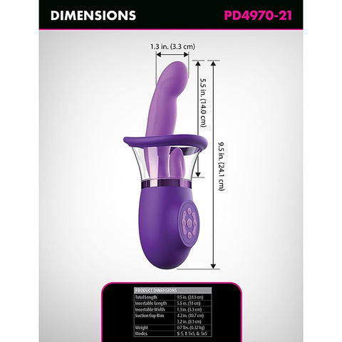 Pipedream Products Fantasy for Her Ultimate Pleasure Pro Plus Rabbit Vibrator - Rabbit Vibrators