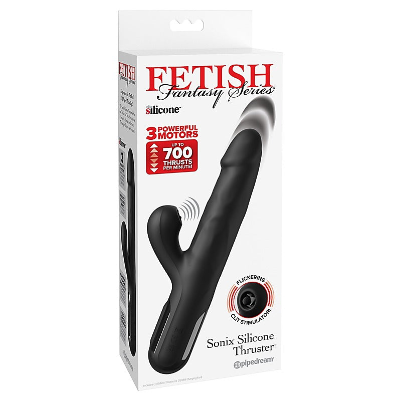 Pipedream Products Fetish Fantasy Series Sonix Silicone Thruster Rabbit Vibe - Rabbit Vibrators