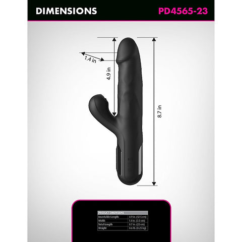 Pipedream Products Fetish Fantasy Series Sonix Silicone Thruster Rabbit Vibe - Rabbit Vibrators