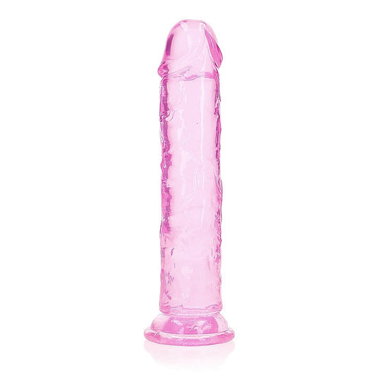 Realrock Crystal Clear 8 Inch Straight Dildo by Shots Toys - Realistic Dildos