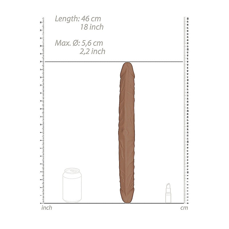 Realrock Double Ender Realistic Dong by Shots Toys - Double Ender
