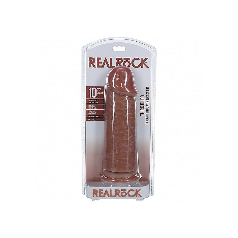 RealRock Ultra Realistic Extra Thick No Ball Dildo - Realistic Dildos