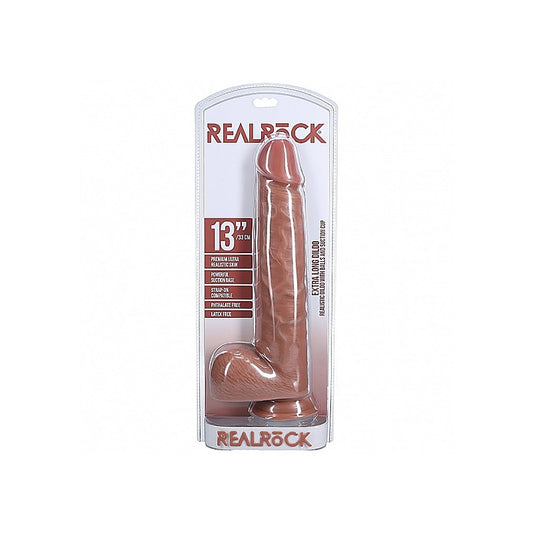 RealRock Ultra Realistic Extra Large Dildo With Balls - Realistic Dildos