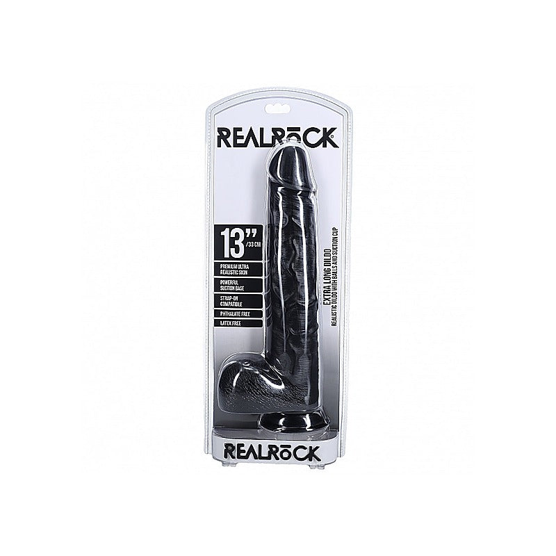 RealRock Ultra Realistic Extra Large Dildo With Balls - Realistic Dildos