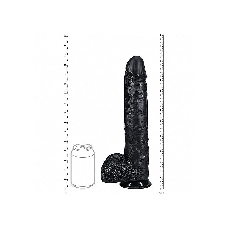 Realrock Extra Large Straight D/ildo with Balls 35.5cm - Realistic Dildos