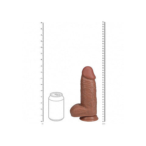 RealRock Extra Thick Realistic Skin Dildo with Balls - Realistic Dildos