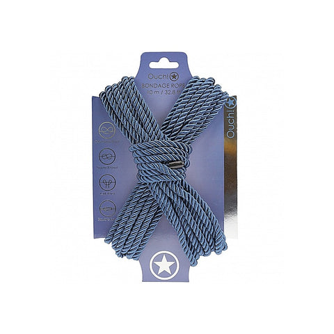 OUCH! Silky Smooth Nylon Bondage Rope 10m by Shots Toys - Cuffs And Restraints