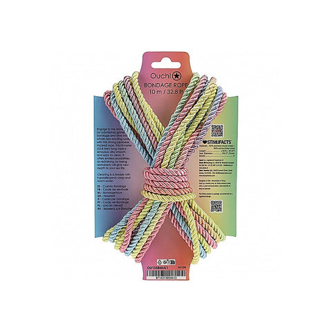 OUCH! Silky Smooth Nylon Bondage Rope 10m by Shots Toys - Cuffs And Restraints