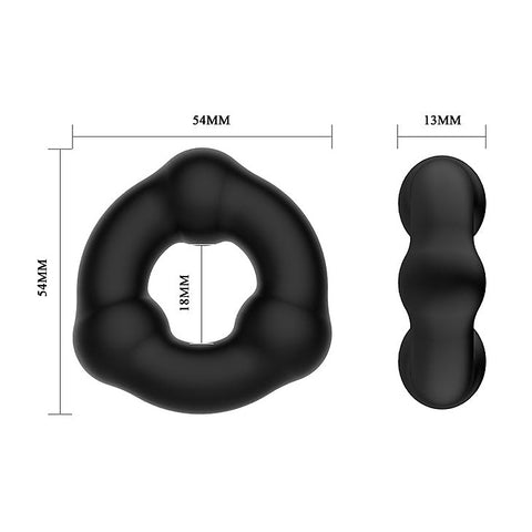 Super Soft Silicone Beaded Cock Ring by CRAZY BULL - Stretchy Cock Rings