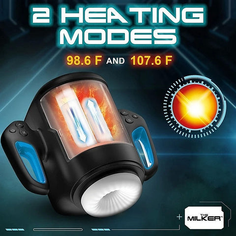 Cyber Milker Stroking & Vibrating Masturbator by XR Brands - Masturbators and Strokers