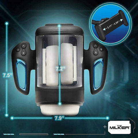 Cyber Milker Stroking & Vibrating Masturbator by XR Brands - Masturbators and Strokers