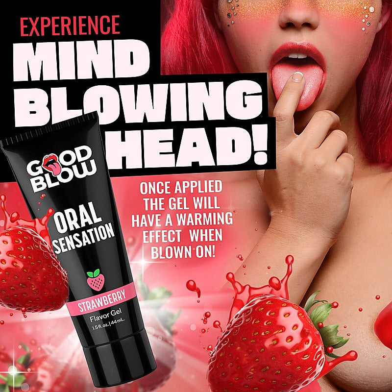 Good Blow Flavoured Oral Sensation Gel by XR Brands - Lubricants and Lotions