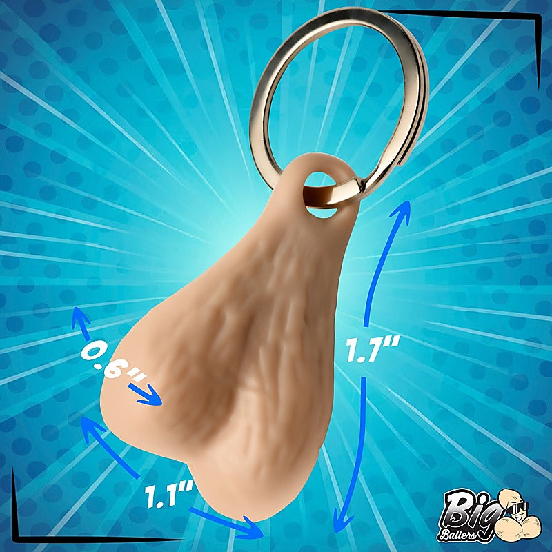 Big Ballers Nuts Novelty Keychain by XR Brands - Party Gifts and Novelties