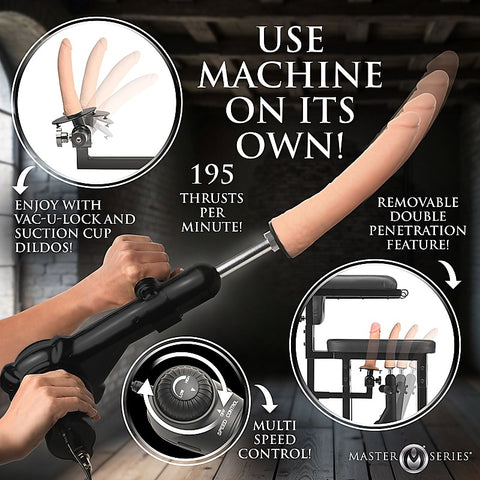 Master Series Enforcer Chair with Sex Machine by XR Brands - Sex Machines