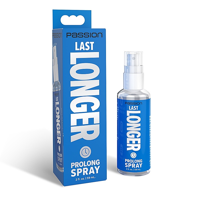 XR Brands Passion Last Longer Prolong Spray for Men 59ml with Precision Control - Delay and Excite Sprays